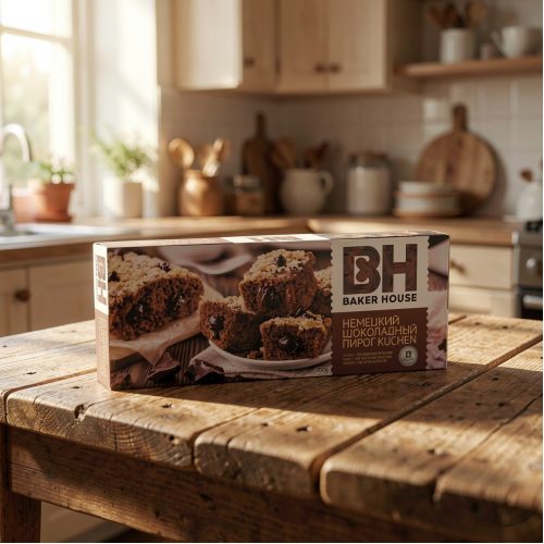 Пирог бисквитный Baker House Кюхен шоколадный, 350г