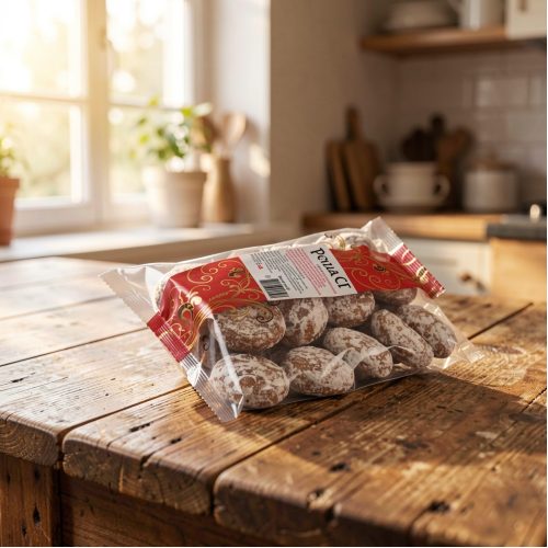 Пряники Пензенская КФ К чаю со вкусом шоколада, 350г