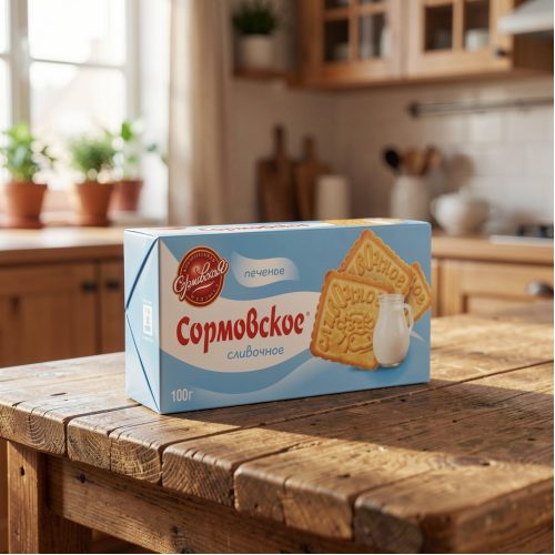 Печенье Сормовская КФ сливочное, 100г