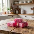 Карамель открытая Такф Желтая с малиной йогуртовая в сахаре, 5кг