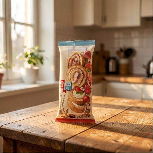 Рулет Русский Бисквит Бисквитный со сливочным вкусом, 200г
