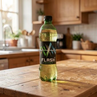 Энергетик Flash energy, зелёный, 0.47 л