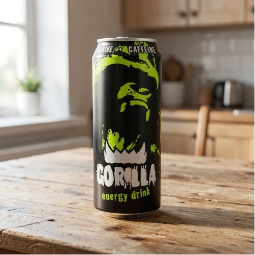 Энергетик Gorilla (Горилла), чёрный, 0.45 л