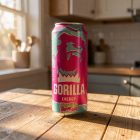 Энергетик Gorilla (Горилла) вишня, розовый, 0.45 л