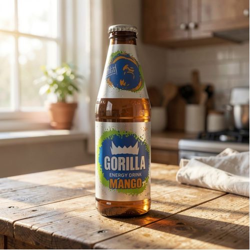 Энергетик Gorilla (Горилла) манго кокос, коричневый, 0.275 л