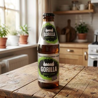 Энергетик Gorilla (Горилла), коричневый, 0.275 л