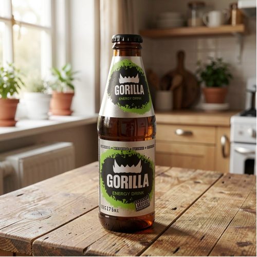 Энергетик Gorilla (Горилла), коричневый, 0.275 л