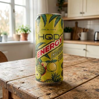 Энергетик HQD Energy (ЭйчКьюДи Энерджи) Pomelo Pineapple помело ананас, жёлтый, 0.45 л