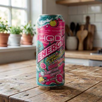 Энергетик HQD (ЭйчКьюДи) PINK, розовый, 0.45 л