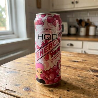 Энергетик HQD (ЭйчКьюДи) energy bubble gum, розовый, 0.45 л