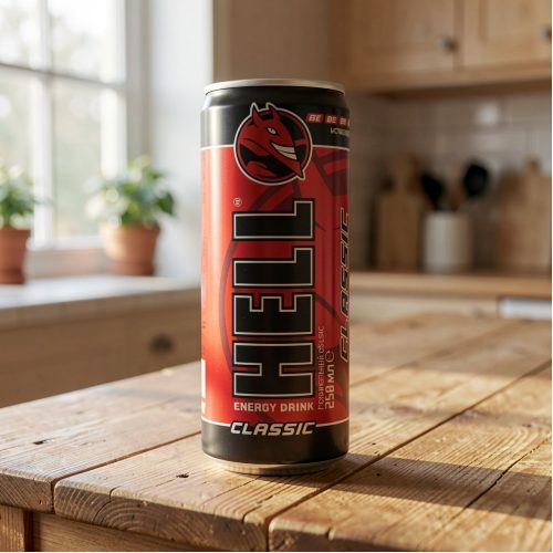 Энергетик Hell (Хелл) Classic, красный, 0.25 л