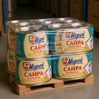 Сайра тихоокеанская натуральная 5 Морей, 250г