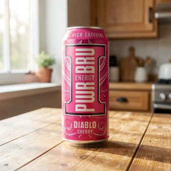 Энергетик IRN BRU (Айрн Брю) PWR BRU Diablo Cherry вишня, розовый, 0.5 л