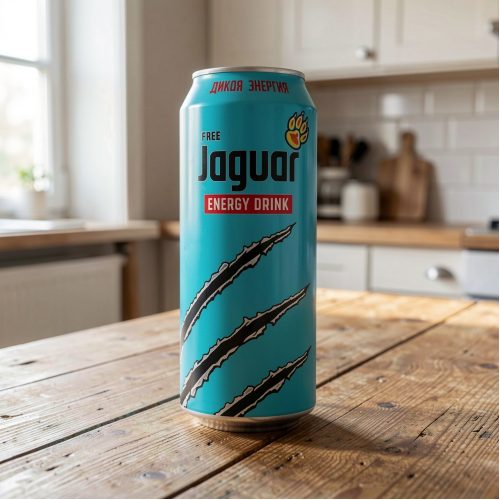 Энергетик Jaguar (Ягуар) Free, бирюзовый, 0.5 л