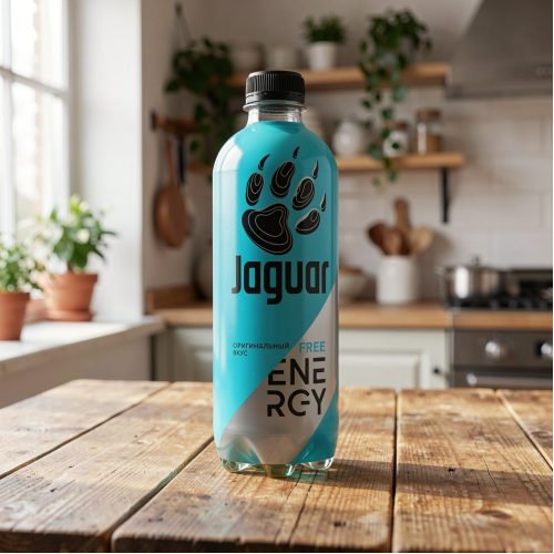 Энергетик Jaguar (Ягуар) Free energy, бирюзовый, 0.47 л