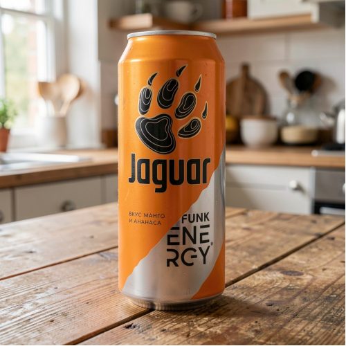 Энергетик Jaguar (Ягуар) Funk, оранжевый, 0.5 л