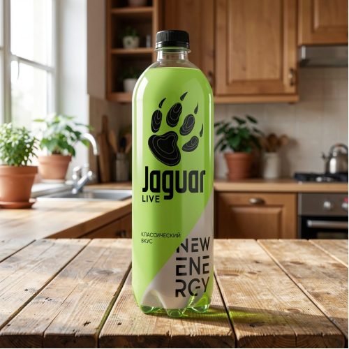 Энергетик Jaguar (Ягуар) Live, зелёный, 1 л
