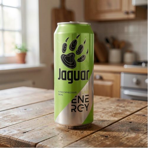 Энергетик Jaguar (Ягуар) Live energy, зелёный, 0.45 л