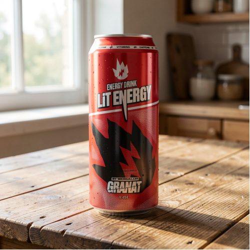 Энергетик LiT Energy (Лит Энерджи) Granat, красный, 0.45 л