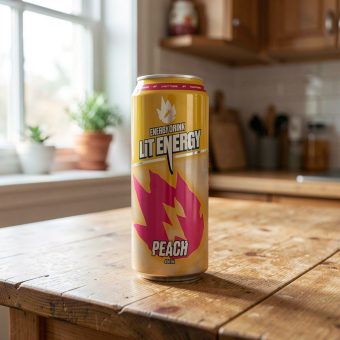 Энергетик LiT Energy (Лит Энерджи) персик манго, оранжевый, 0.45 л