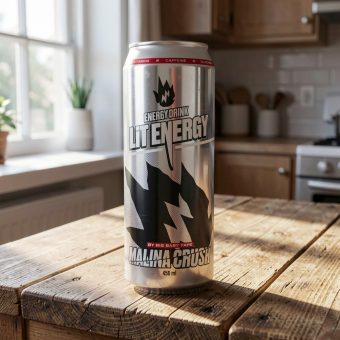 Энергетик Lit Energy со вкусом малины, розовый, 0.45 л
