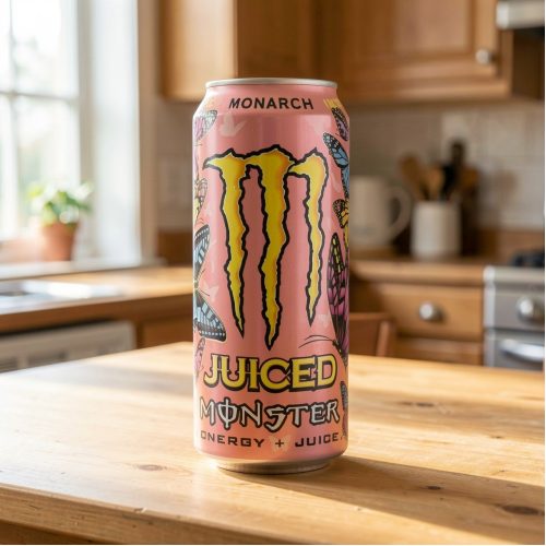 Энергетик Monster Energy (Монстер Энерджи) Monarch, розовый, 0.5 л