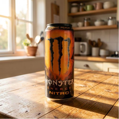 Энергетик Monster Energy (Монстер Энерджи) Nitro Cosmic Peach, оранжевый, 0.5 л