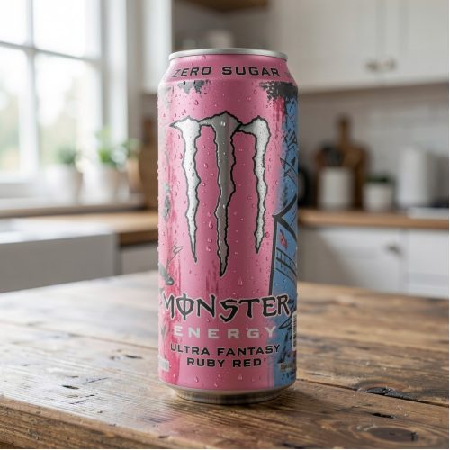 Энергетик Monster (Монстер) Energy Ultra Fantasy Ruby Red, розовый, 0.5 л