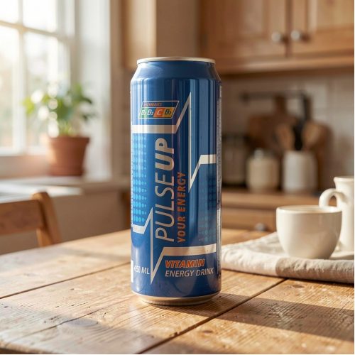 Энергетик Pulse Up (Палс Ап) Energy, синий, 0.5 л