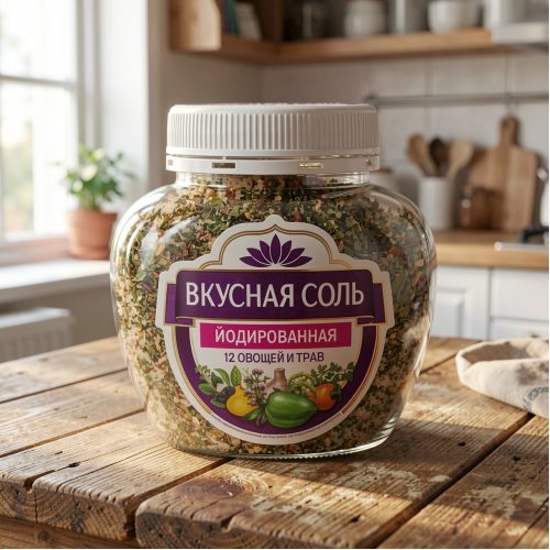 Вкусная соль 12 овощей и трав Агроимпорт, 400г