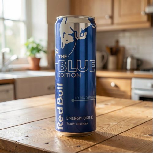 Энергетик Red Bull (Ред Булл) blue edition, синий, 0.355 л