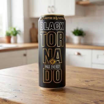 Энергетик Tornado Energy (Торнадо Энерджи) Black, чёрный, 0.45 л