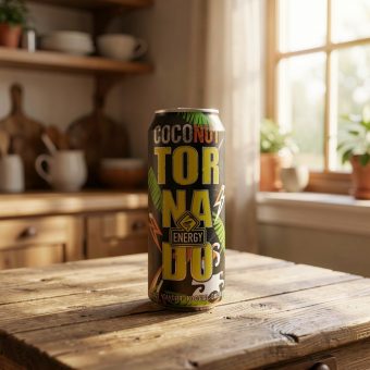 Энергетик Tornado Energy (Торнадо Энерджи) Coconut, зелёный, 0.45 л