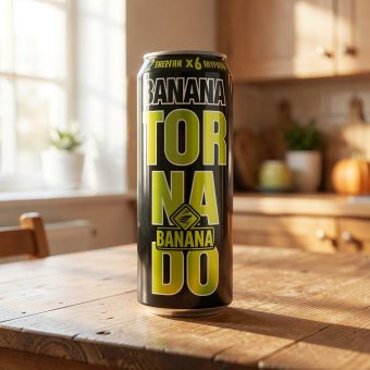 Энергетик Tornado Energy (Торнадо Энерджи) Max Banana, чёрный, 0.445 л