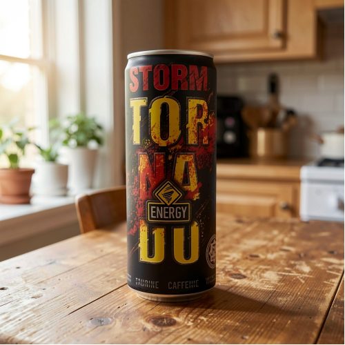 Энергетик Tornado Energy (Торнадо Энерджи) Storm, чёрный, 0.45 л