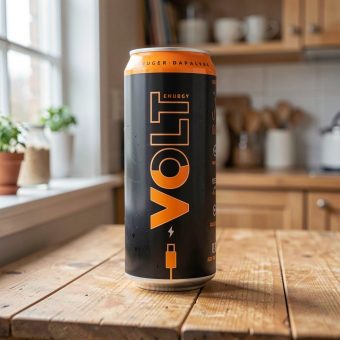 Энергетик Volt Energy (Вольт Энерджи) апельсин маракуйя, чёрный, 0.45 л