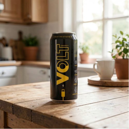 Энергетик Volt Energy (Вольт Энерджи) оригиналный, чёрный, 0.45 л