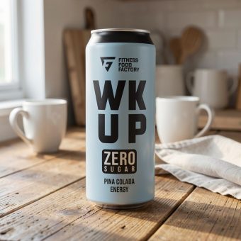 Энергетик Wake up (Вейк Ап) пина колада без сахара, серебристый, 0.45 л