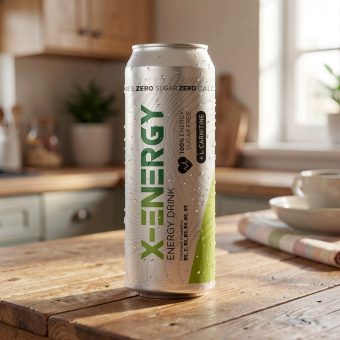 Энергетик X-ENERGY (Икс Энерджи) яблоко киви, серебристый, 0.45 л