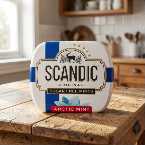 Драже Scandic без сахара со вкусом Арктическая мята, 14г