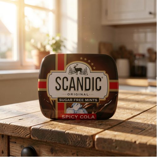 Драже Scandic без сахара со вкусом Кола, 14г
