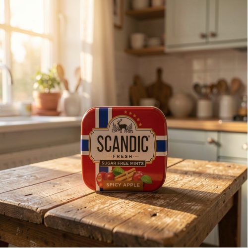 Драже Scandic без сахара со вкусом Пряное яблоко, 14г