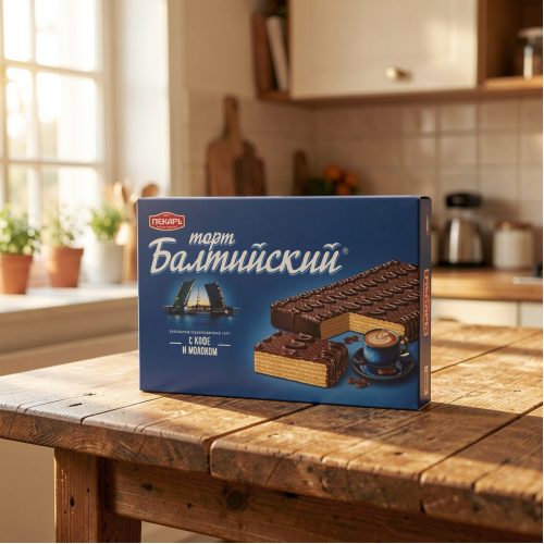 Торт Славянка КФ им. Крупской балтийский, 320г