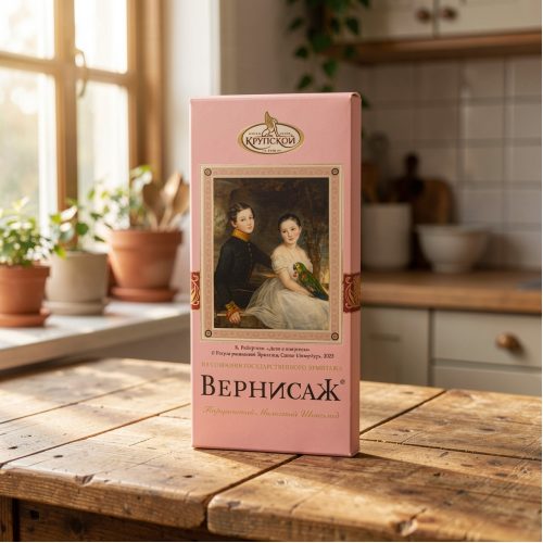 Шоколад Славянка КФ им. Крупской Вернисаж Экстрамолочный, 88г