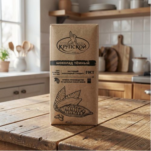 Шоколад Славянка Настоящий от КФ им. Н. К. Крупской (темный), 85г, 0.085