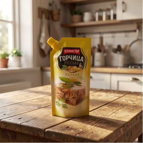 Горчица Кухмастер столовая Русская, 140г
