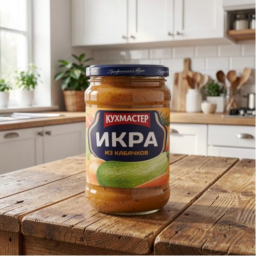 Закуска Икра из кабачков Кухмастер, 385г