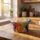Лапша быстрого приготовления БизнесМеню, куриное филе с приправами и овощами, 110г