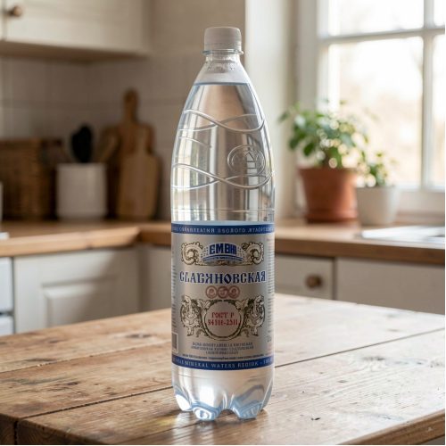 Вода Славяновская минеральная газированная, 1.45 л