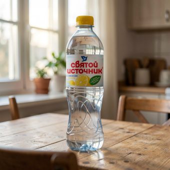 Вода Святой Источник, лимон, 0.5 л